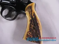 7964  Smith and Wesson 19-3  357 Mag, Fake Stag Grips, Trigger Shoe, Adjust
