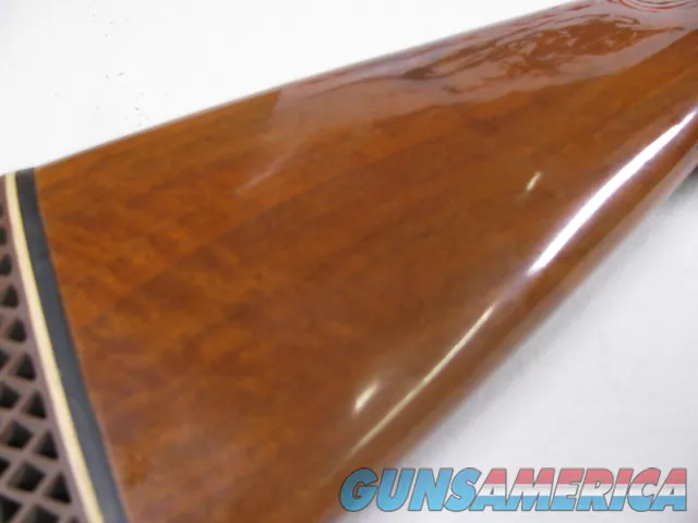 8111  Winchester 101 20 Gauge stock, the wood measures 14  and with the pad it measures 15 .  Round knob, nice clean wood Img-6