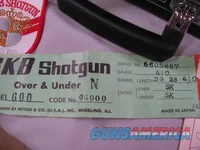 7908  SKB ITHACA MODEL 600 3 BARREL SKEET SET 410GA-28GA-20GA GAUGE