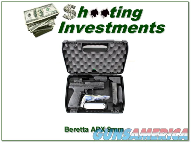 Beretta APX 9MM 4.25 full sized 17 round with Burris Red Dot sight Img-1