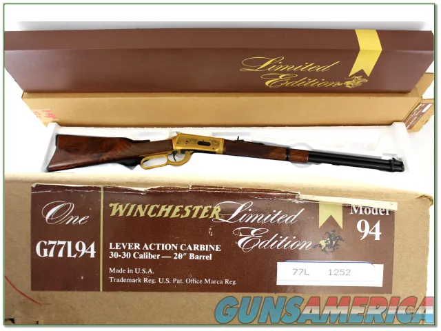 Winchester 94 Limited 30-30 made in 1977 unfired in box with walnut case
