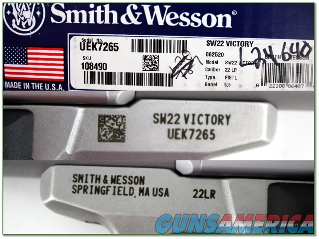Smith & Wesson SW22 stainless 22LR in box Img-4