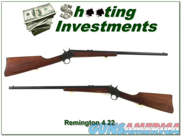 Remington Model: 4 Rolling Block Take Down 22RF Single-Shot Rifle