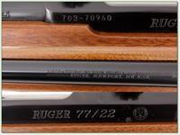 Ruger 77-22 22 Magnum as new