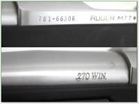 Ruger 77 270 Win Skeleton Zytel stock Exc Cond Img-4