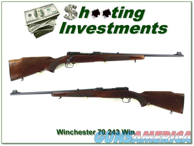 Winchester Model 70 Pre-64 Featherweight 243 made in 1960 collector cond!