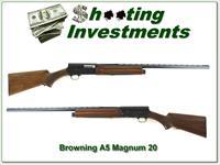 Browning A5 Magnum 20 Gauge made in Belgium in 1971 looks unfired Img-1