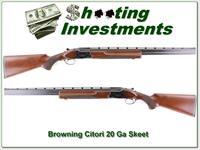 Browning Citori 20 Gauge 26in Skeet & Skeet Img-1