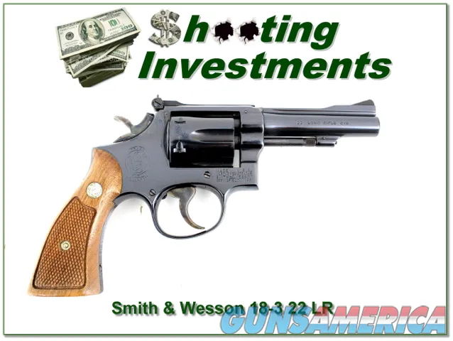 Smith & Wesson 18-3 22 LR Exc Collector cond!