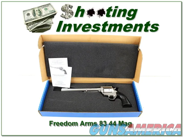 Freedom Arms Model 83 Premier Grade 10in 44 Mag unfired in box!