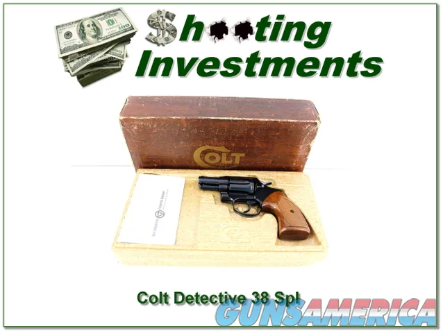 Colt Detective Special 2" .38 Special Blue 1974 Unfired In Box!