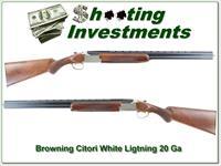 Browning Citori 20 Gauge White Lightning 20 Ga 26in as new!