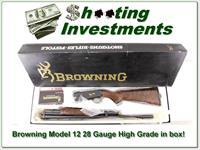 Browning Model 12 High Grade 5 28 Ga XX Wood ANIB Img-1