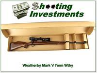 Weatherby Mark V Custom Shop 7mm 26in in box w/ factory scope Img-1