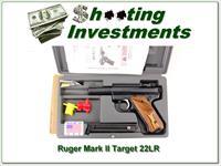 RUGER MARK II   4 Target 22 with wood target grips - NIB Img-1