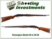 Remington Model 25 Pump 25-20 Rem Rare Img-1