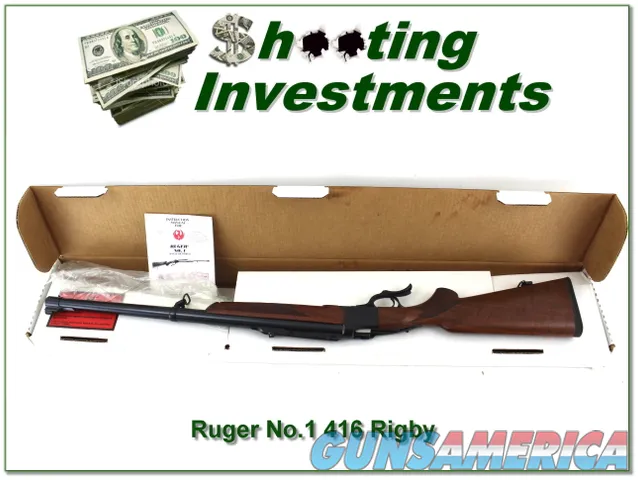 Ruger No.1 Tropical 416 Rigby unfired in box!