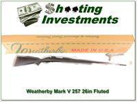 Weatherby Mark V 257 Wthy 26in Fluted Synthetic ANIB Img-1