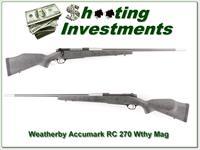 Weatherby Mark V Accumark RC 270 Wthy Magnum Img-1