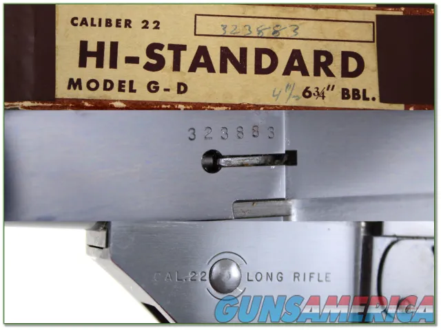 High Standard Hi-Standard Model GD 2-barrel set in box 22 LR as new!