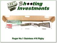 Ruger No.1 Stainless Laminated 416 Rigby with box Img-1