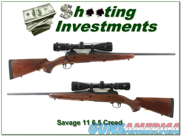 Savage Model 11 in 6.5 Creedmoor with scope and beautiful wood Img-1