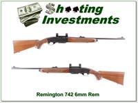 Remington 742 in hard to find 6mm Rem Exc Cond Img-1