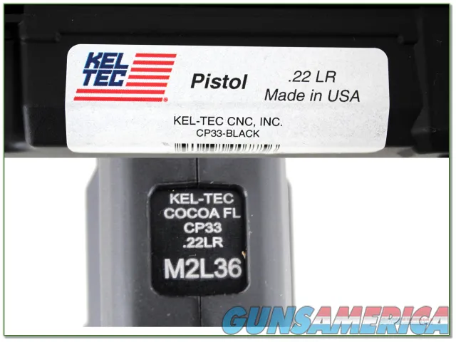 Kel-Tec CP-33 22 Auto unfired and new in case Img-3