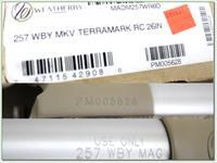 Weatherby Mark V Terramark RC 257 factory new