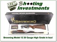 Browning Model 12 High Grade 5 28 Ga XX Wood ANIB