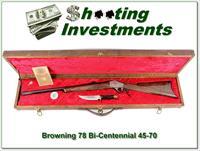 Browning Model 78 Bi-Centennial set 45-70 unfired in case!