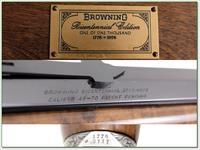Browning Model 78 Bi-Centennial set 45-70 unfired in case!