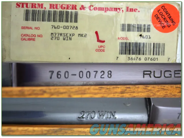 Ruger 77 Express 207 Win unfired in box Img-4