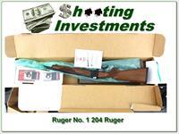 Ruger No.1 B in rare 204 Ruger 26in unfired in box Img-1