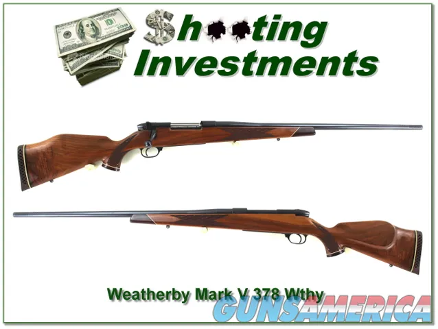 Weatherby Mark V Deluxe German 378 Wthy collector condition!