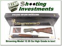 Browning Model 12 High Grade 5 20 Ga XX Wood ANIB Img-1