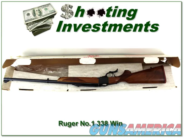 Ruger No.1 Sportier Red Pad in 338 Win Mag unfired in box!