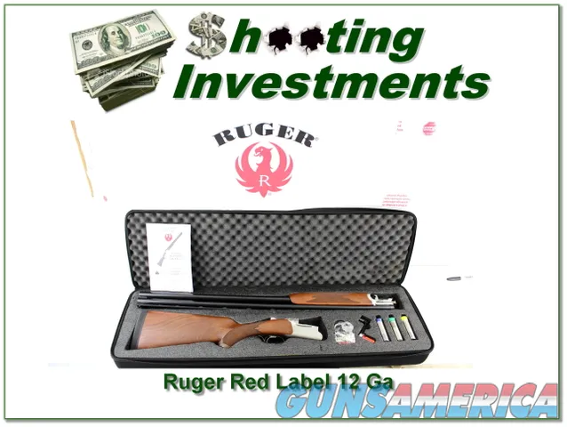  Ruger Red Label 12 Ga in box with case 30in barrels Img-1