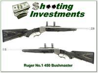 Ruger No.1 Stainless Laminated hard to find 450 Bushmaster Img-1