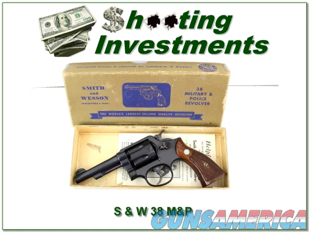 Smith & Wesson 38 Military & Police pre-war frame unfired in box