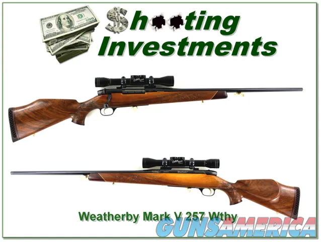 Weatherby Mark V German 257 Wthy Custom Shop Scope XX Wood!