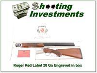 Ruger Red Label 20 Gauge engraved in box Img-1
