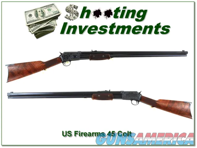  US Firearms Custom Engraved Colt Lightning 45 LC as new!