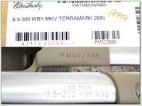 Weatherby Mark V Terramark 6.5-300 factory NIB Img-4