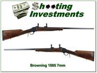 Browning 1885 hard to find 28in Octagonal 7mm Rem Mag XX Wood Img-1
