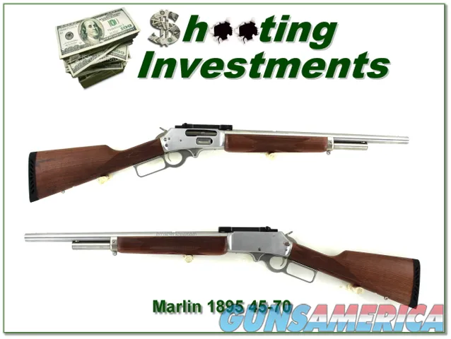  Marlin 1895GS 45-70 Stainless Walnut JM Maked Exc Cond!