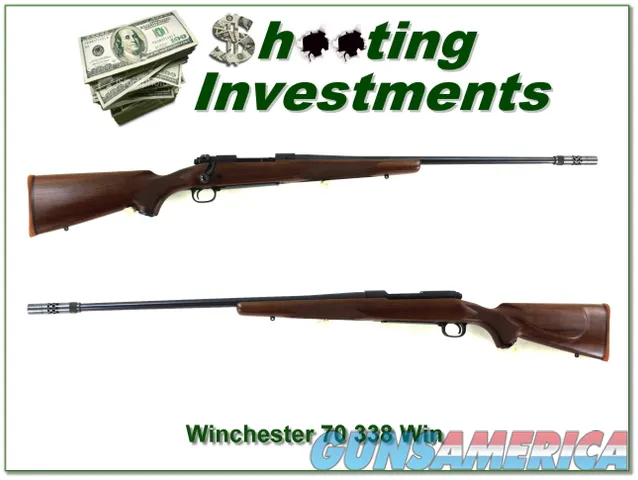 Winchester 70 Classic Sporter with BOSS New Haven made 338 Win Mag looks new!