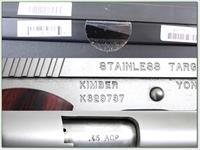 KIMBER 1911 Stainless Rare 6in Longslide 45 ACP ANIB!