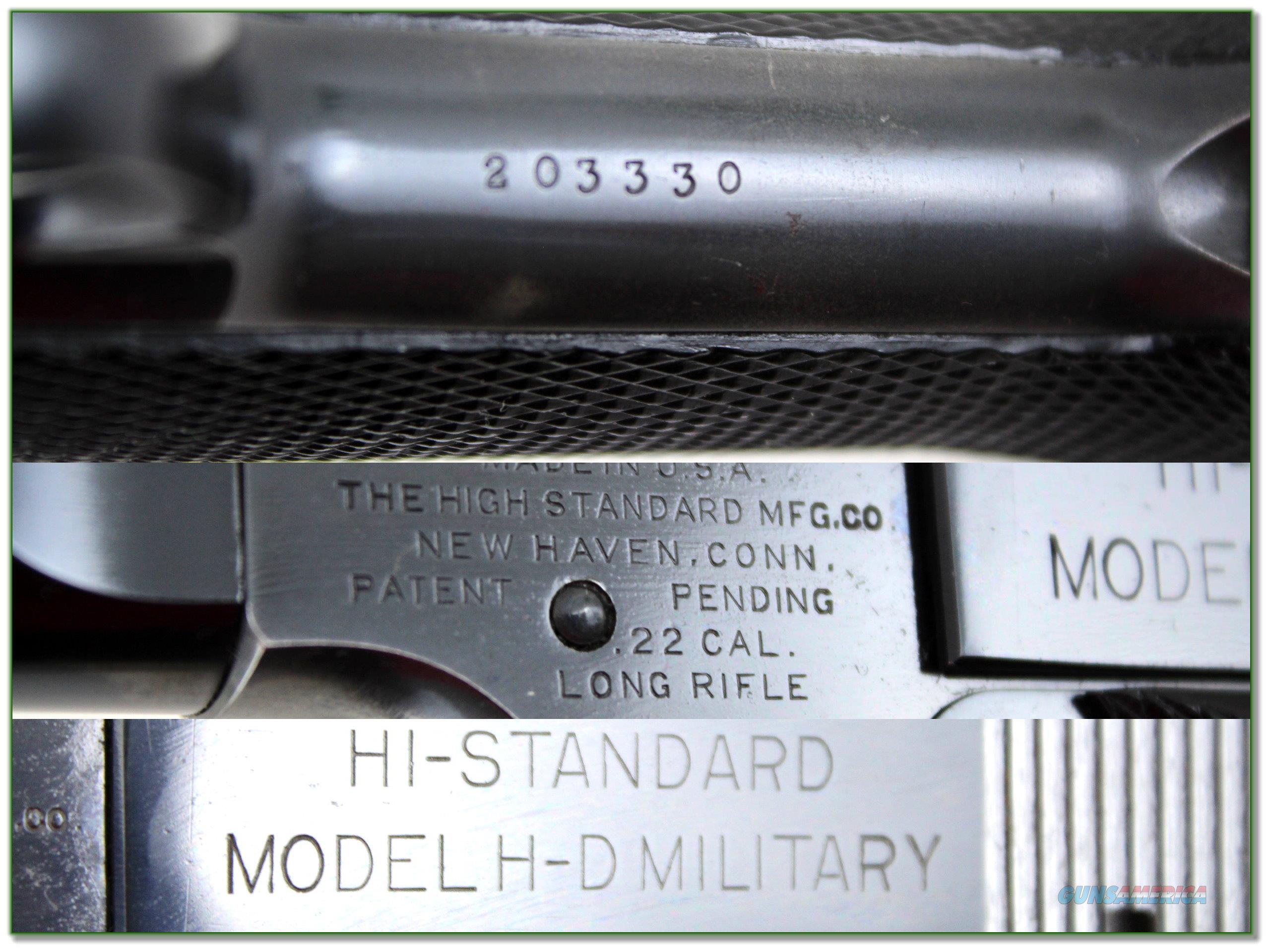 Hi-Standard Model H-D Military 22 L... For Sale At Gunsamerica.com ...