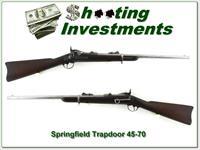 US Springfield 1873 Trapdoor rare original carbine made in 1875 one of only 499 made Img-1